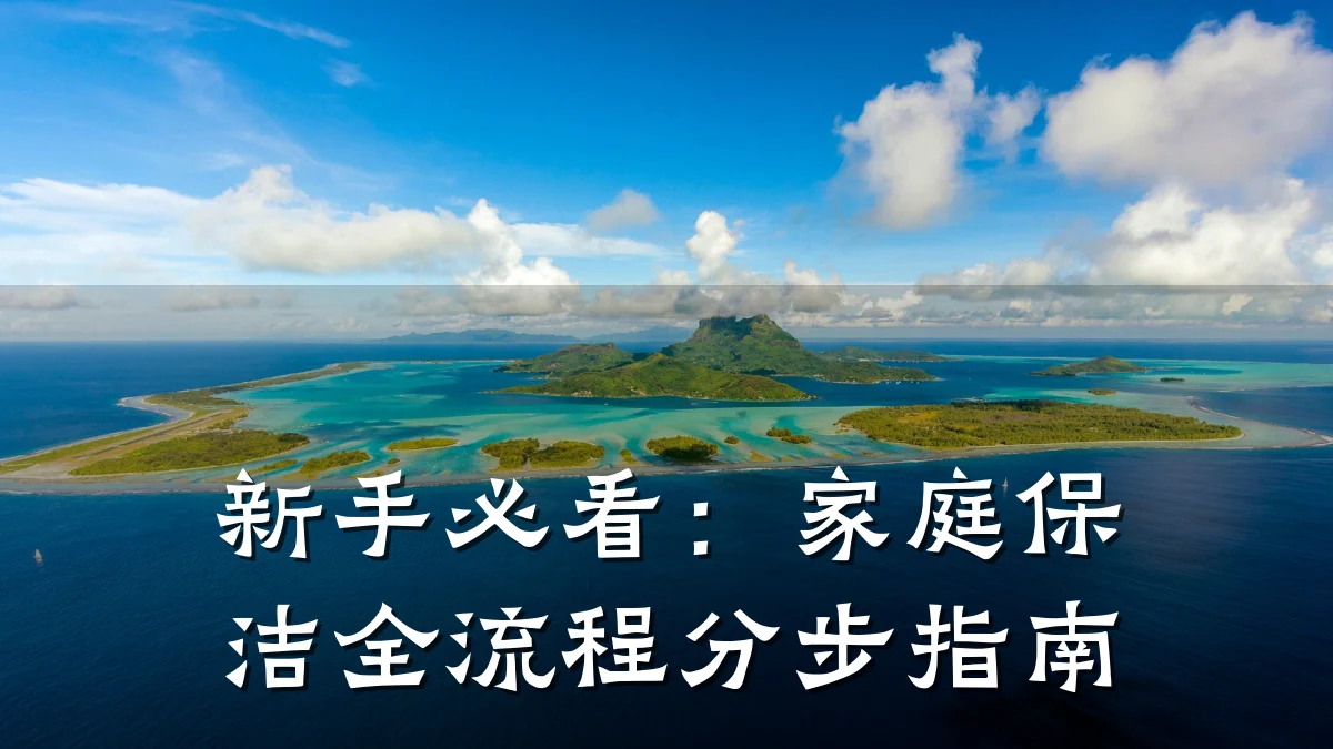 新手必看：家庭保洁全流程分步指南
