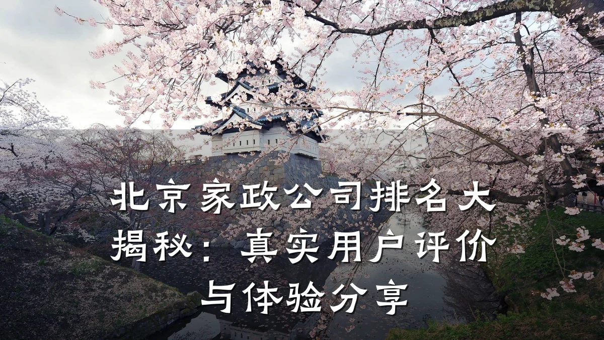 北京家政公司排名大揭秘:真实用户评价与体验分享
