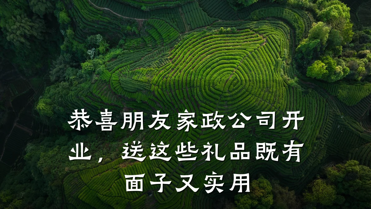 恭喜朋友家政公司开业,送这些礼品既有面子又实用
