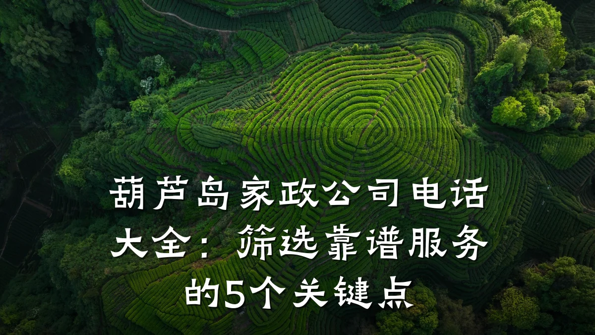 葫芦岛家政公司电话大全：筛选靠谱服务的5个关键点