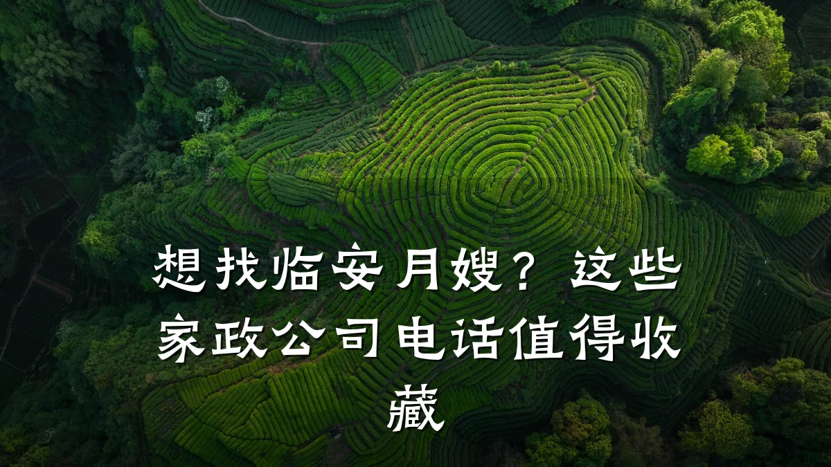 想找临安月嫂？这些家政公司电话值得收藏