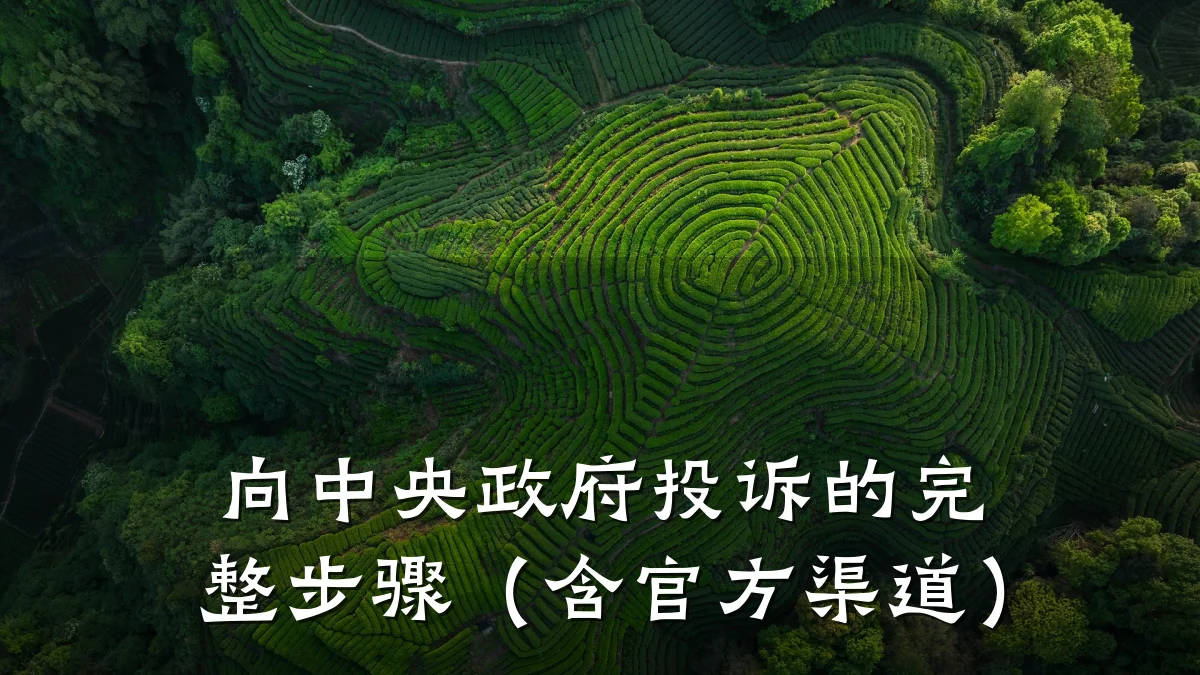 向中央政府投诉的完整步骤(含官方渠道)