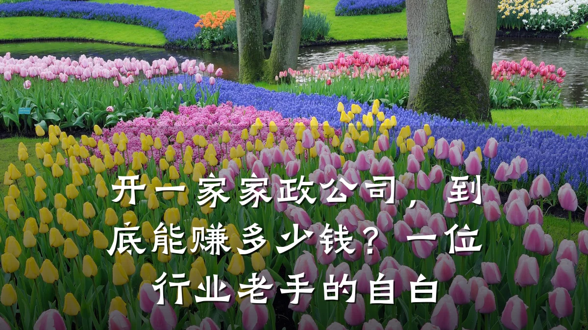 开一家家政公司,到底能赚多少钱?一位行业老手的自白