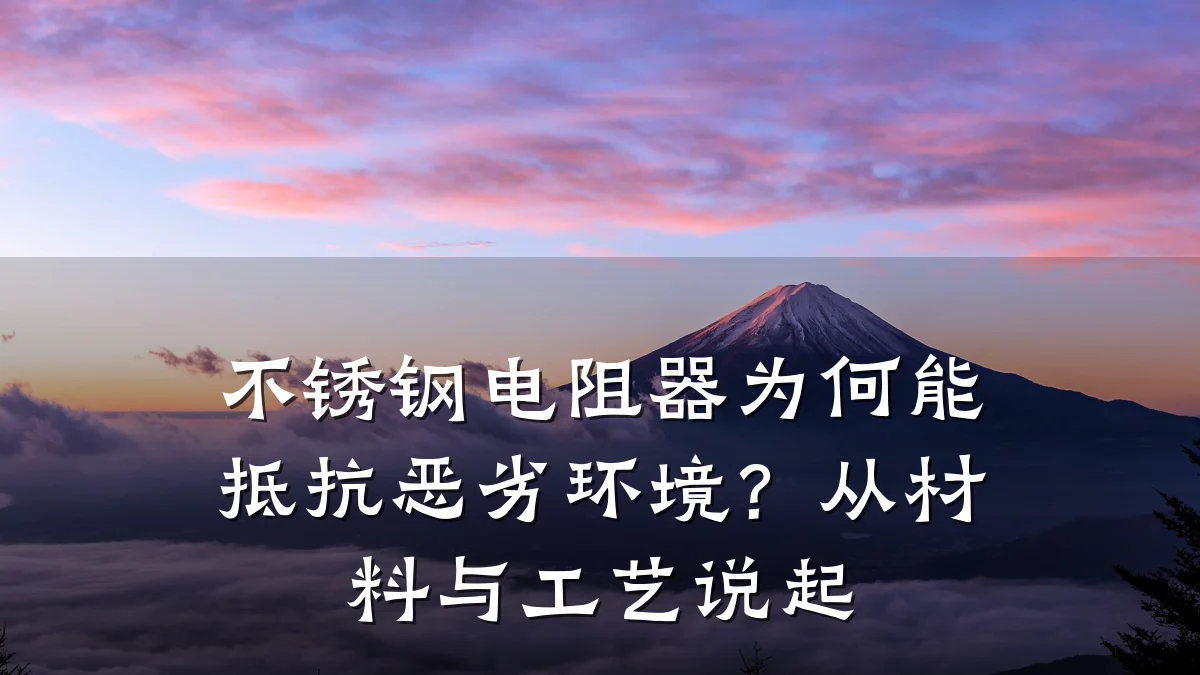 不锈钢电阻器为何能抵抗恶劣环境?从材料与工艺说起