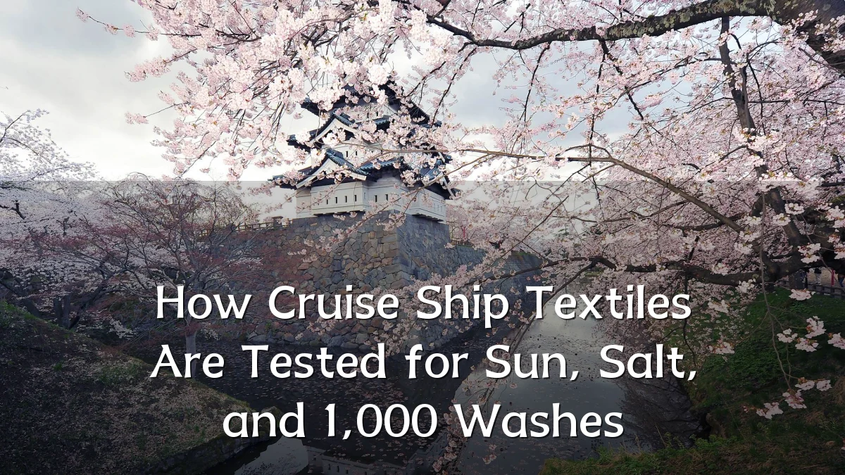 How Cruise Ship Textiles Are Tested for Sun, Salt, and 1,000 Washes